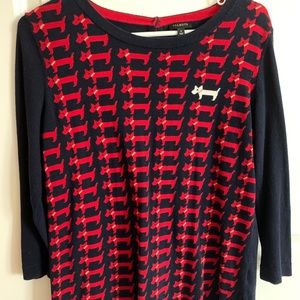 Talbots small dachshund/terrier sweater